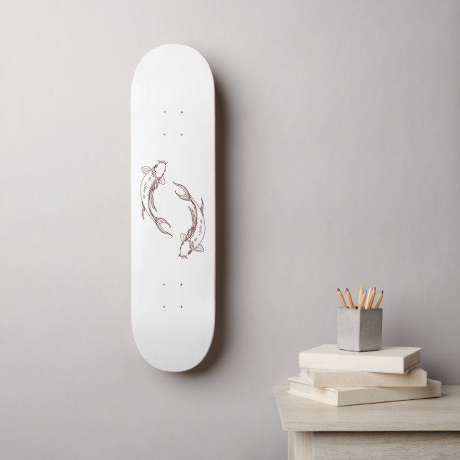 Koi Mini Skateboard Bräda 18,5 Cm (Väggkonst)