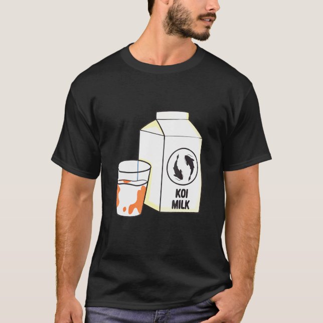 Koi Mjölk  Koi Fisk T Shirt (Framsida)