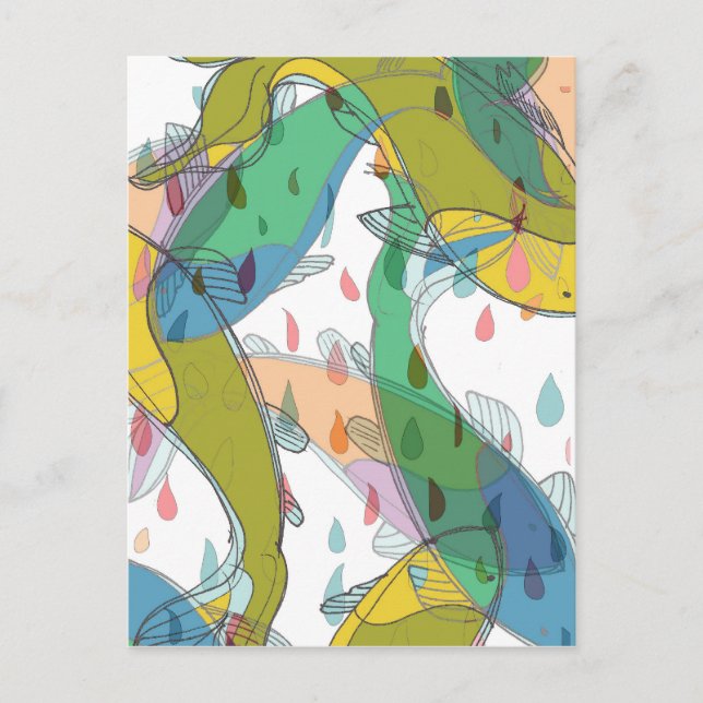 Koi Mönster - vykort (Framsida)