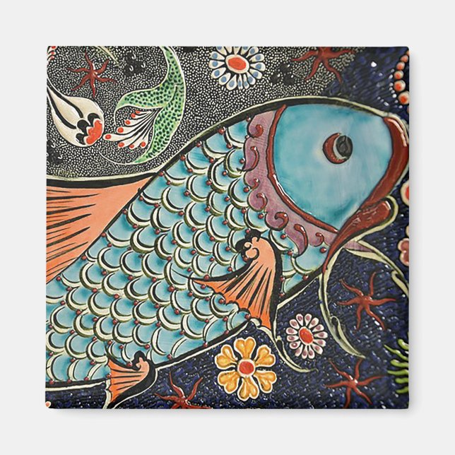 Koi Mosaic Magnet (Framsidan)