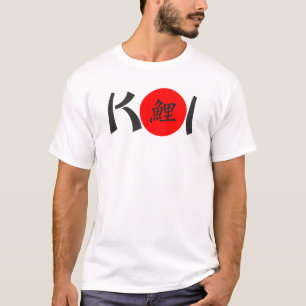 KOI - Nishikigoi japansk Calligraphy 1 T-tröja T Shirt