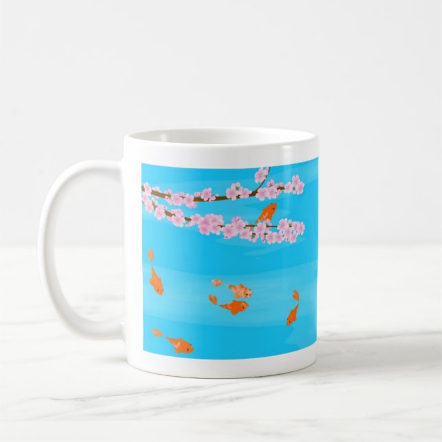 Koi och Sakura mugg (Vänster)