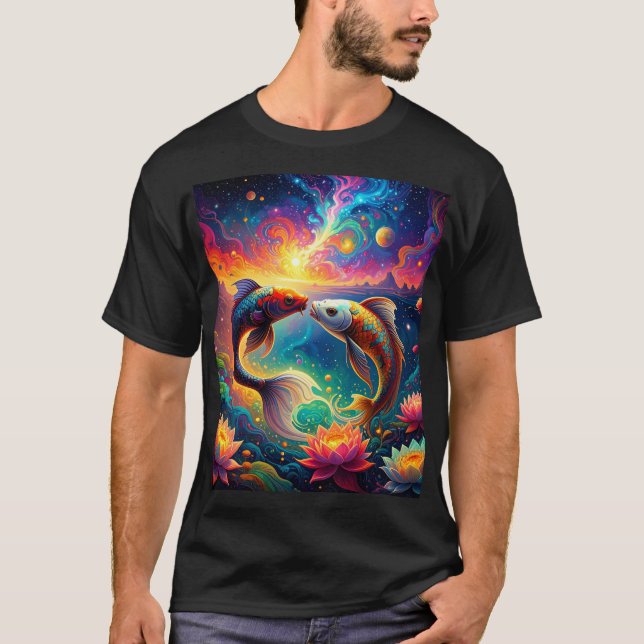Koi of the Dreaming Waters T Shirt (Framsida)