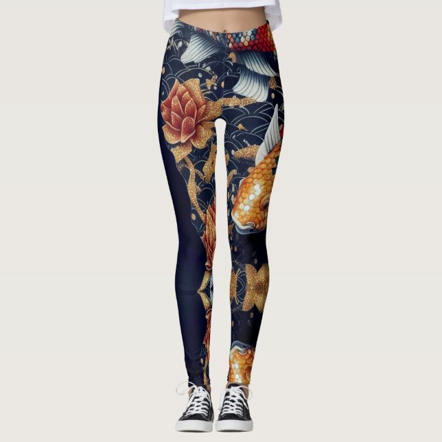 Koi Orange Leggings (Framsida)