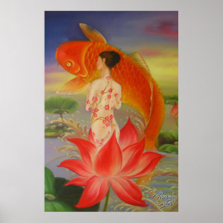 Koi Painting av Premium Karl Poster