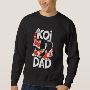 Koi pappa japansk karpfisk lång ärmad tröja