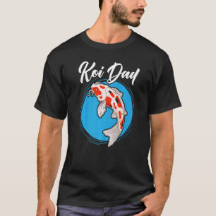 Koi Pappa Japansk koi Carp Nishikigoi Fish Far T Shirt