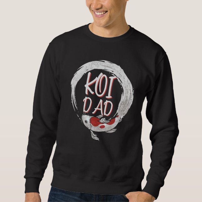 Koi Pappa japansk koi Fish 1 Lång Ärmad Tröja (Framsida)