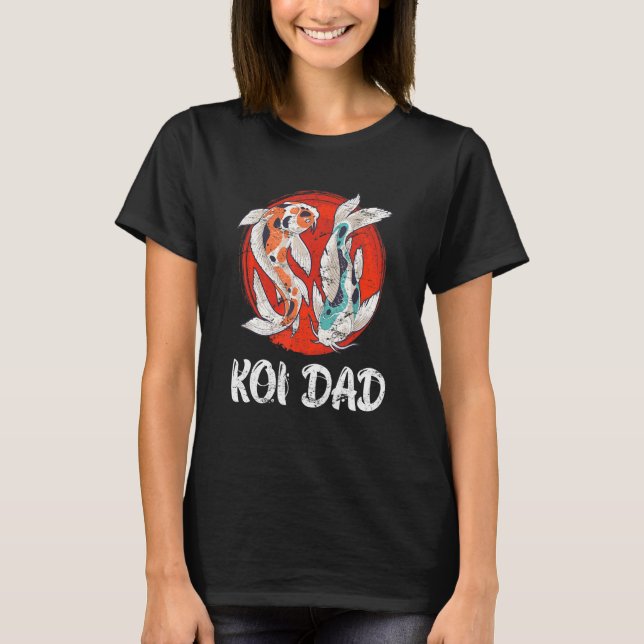 Koi Pappa Koi Damm Fisk Damm 2 T Shirt (Framsida)