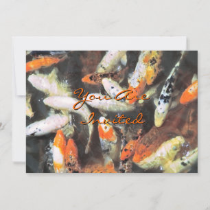 Koi Pond Artistic Photo Inbjudningar