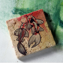 Koi Pond Fish Artwork