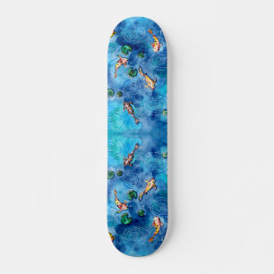 Koi Pond i Spanien Mini Skateboard Bräda 18,5 Cm