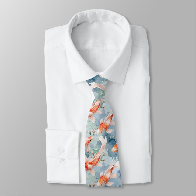 Koi Pond Necktie Slips (Bunden)