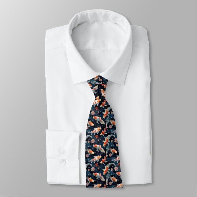 Koi Pond Necktie Slips (Bunden)