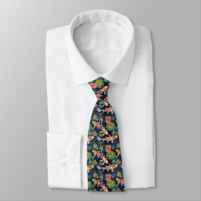 Koi Pond Necktie Slips (Bunden)