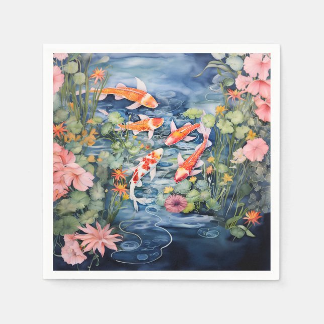Koi Pond Pappersservett (Framsidan)