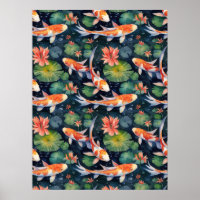 Koi Pond Poster