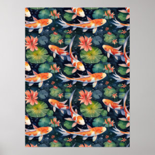 Koi Pond Poster