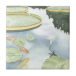 Koi Pond Reflection with Fish and Lilies Kakelplatta<br><div class="desc">Fånga din reflektion i den här attraktiva koidammen. Se hur fisken verkar vara simma,  och liljorna flyter förbi dig tack vare Chariklia Zarris livliga rendering. Det skulle ge en fantastisk till en familjemedlem eller en betydelsefull annan.</div>