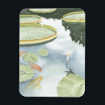 Koi Pond Reflection with Fish and Lilies Magnet<br><div class="desc">Fånga din reflektion i den här attraktiva koidammen. Se hur fisken verkar vara simma,  och liljorna flyter förbi dig tack vare Chariklia Zarris livliga rendering. Det skulle ge en fantastisk till en familjemedlem eller en betydelsefull annan.</div>