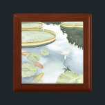 Koi Pond Reflection with Fish and Lilies Minnesask<br><div class="desc">Fånga din reflektion i den här attraktiva koidammen. Se hur fisken verkar vara simma,  och liljorna flyter förbi dig tack vare Chariklia Zarris livliga rendering. Det skulle ge en fantastisk till en familjemedlem eller en betydelsefull annan.</div>