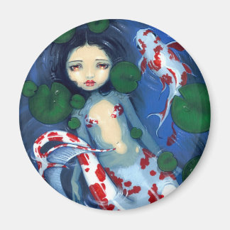 "Koi Pond Sjöjungfru" Magnet