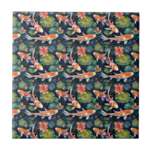 Koi Pond Tile Kakelplatta