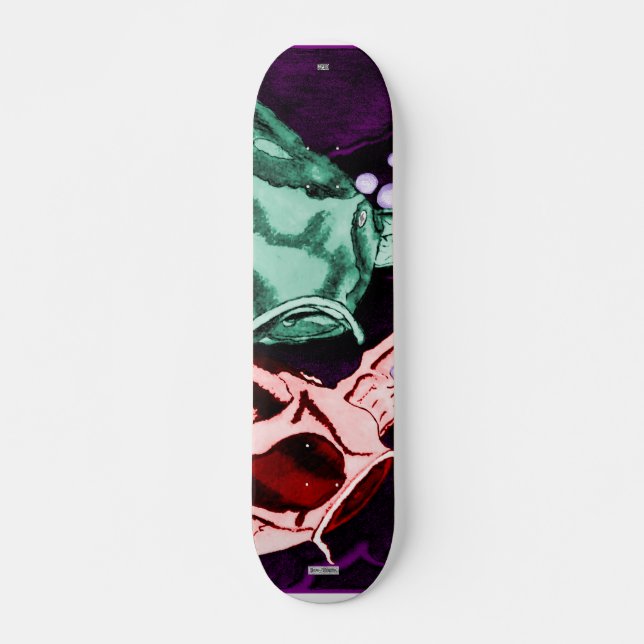 Koi (Psychedelic) Skateboard Bräda 20 Cm (Framsida)