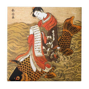 Koi ridning kakelplatta