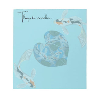 koi sak för att minnas anteckningsblock