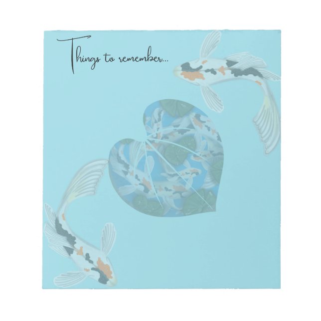 koi sak för att minnas anteckningsblock (Framsida)