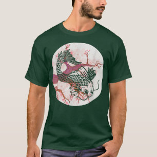 Koi Sakura Träd Prosperity Cherry Blommar Japanska T Shirt