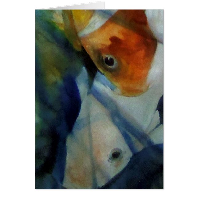 Koi Scarf Hälsningskort (Framsidan)