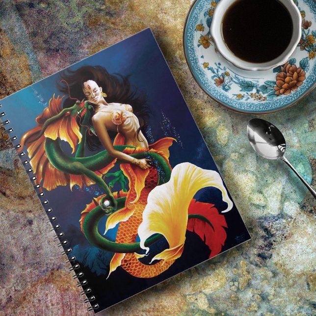 Koi Sjöjungfru och Dragon Anteckningsbok (Skapare uppladdad)