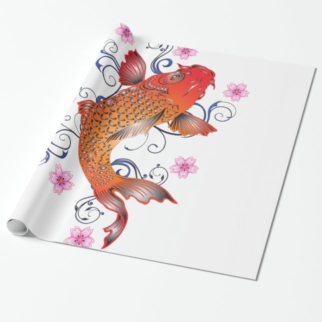 Koi stil presentpapper (Utrullad)
