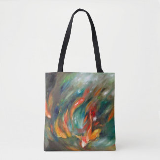 Koi Storm - Custom All-Over-Print Tote Bag Tygkasse