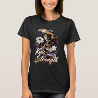 Koi symboler för styrka t shirt