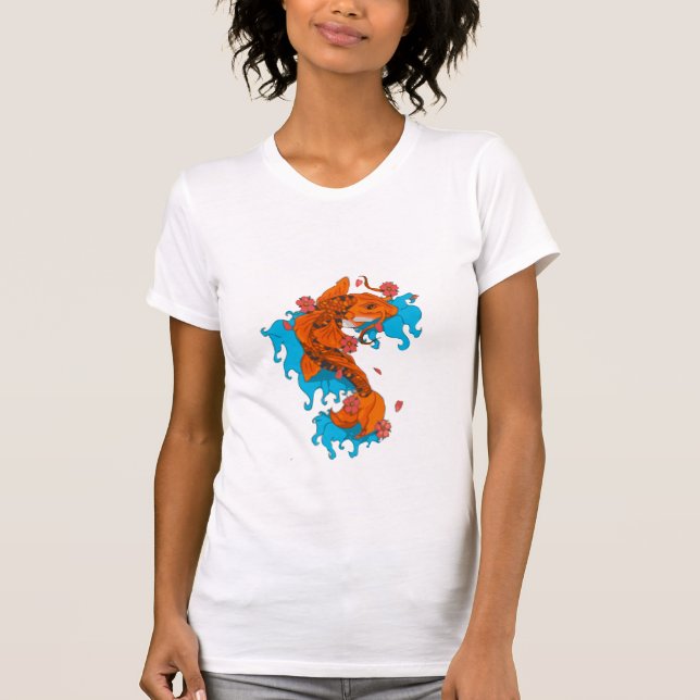 Koi tatuering t shirt (Framsida)