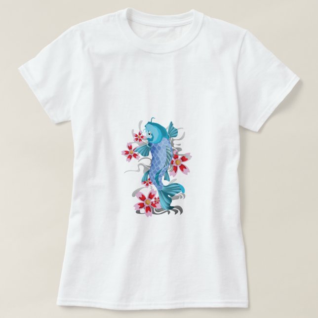 Koi tatuering t-shirt (Design framsida)