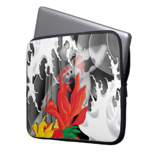 Koi tatuering: Traditionell japansk design Laptop Sleeve