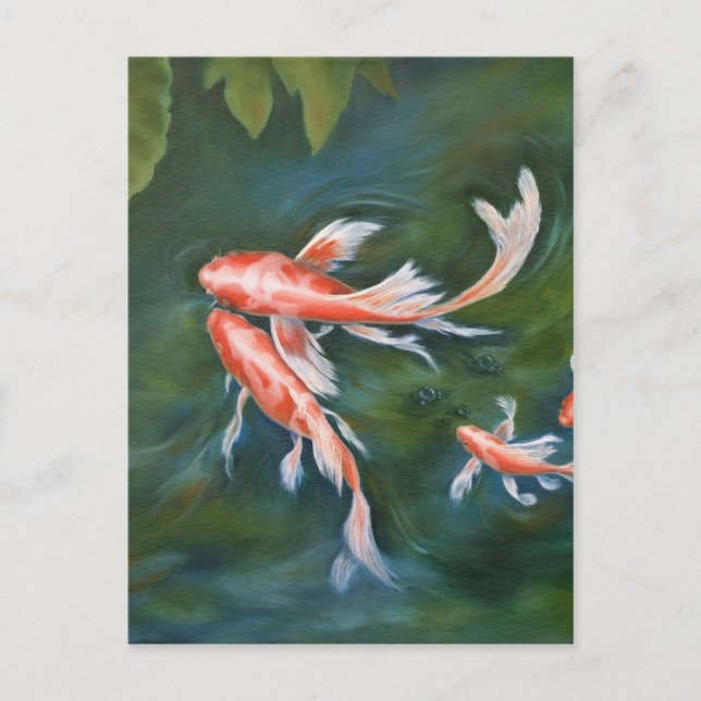 Koi Tranquilitet Vykort (Framsida)