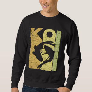 Koi Vintage Japansk Koi Karpfisk Retro Nishikigo Lång Ärmad Tröja