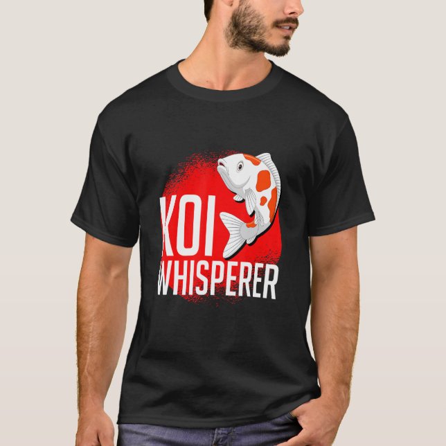 Koi-viskarens fiskdamm 1 t shirt (Framsida)