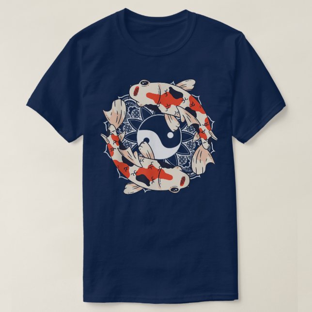 Koi Yin Yang Asian Carp Nishikigoi Japansk Koi Ca T Shirt (Design framsida)