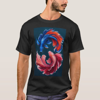 Koi Ying Yang T Shirt