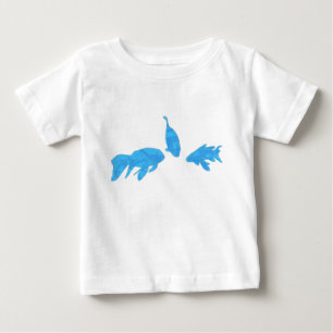 Koifisk, blåbandsskjorta, abstrakt t-shirt