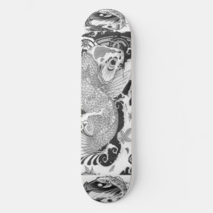 koifisken stiger ombord skateboard bräda 20 cm