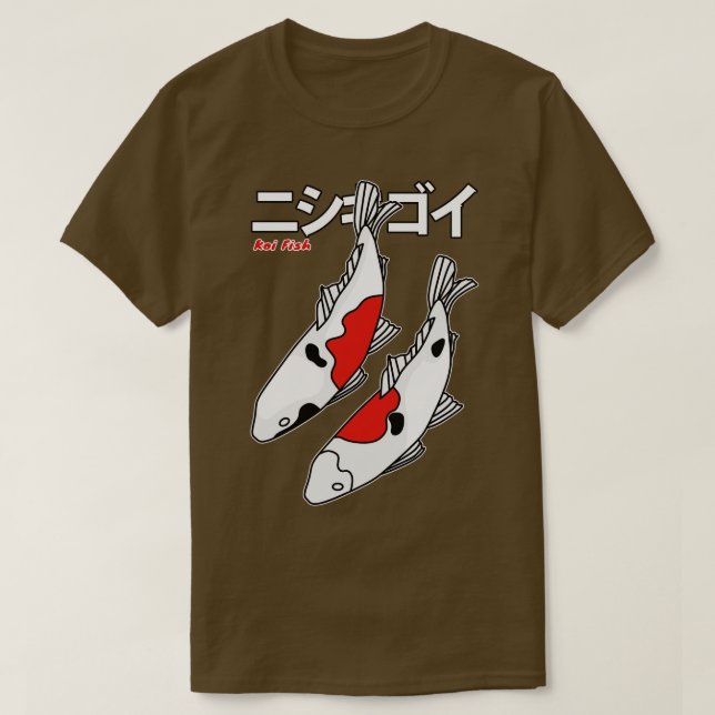 Koinobori Japansk p Fish T Shirt (Design framsida)