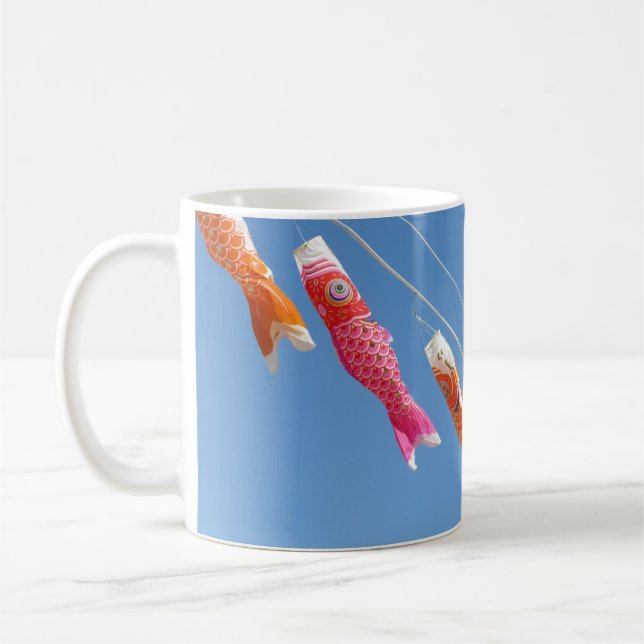 Koinobori (karpströmmare): Japan Kaffemugg (Vänster)