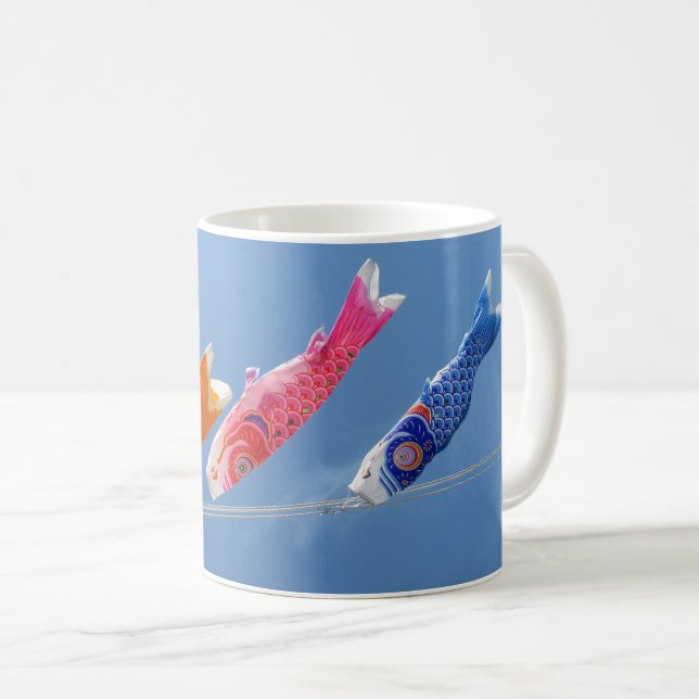 Koinobori (karpströmmare): Japan Kaffemugg (Framsida höger)